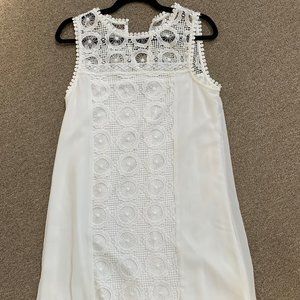 White Lace Dress (Size M)